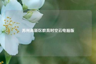 苏州高新区教育时空云电脑版