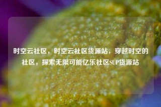 时空云社区，时空云社区货源站，穿越时空的社区，探索无限可能亿乐社区SUP货源站