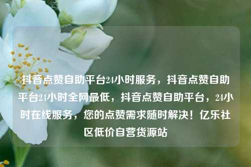 抖音点赞自助平台24小时服务	，抖音点赞自助平台24小时全网最低，抖音点赞自助平台，24小时在线服务	，您的点赞需求随时解决！亿乐社区低价自营货源站  第1张